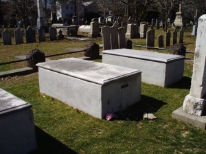 grave of Jonathan Edwards and family members